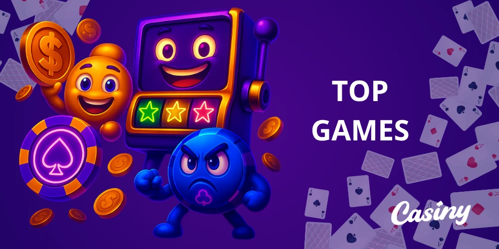 Overview of the available online games at Casiny Casino in Australia